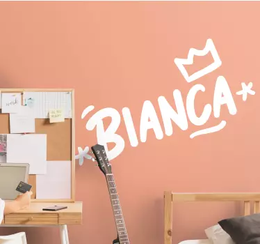 Autocollant Personnalisé Tag graffiti avec couronne - TenStickers