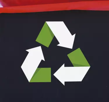 Stickers Dessin symbole recyclage - TenStickers