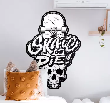 Sticker graffiti skate grave - TenStickers