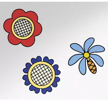 Sticker fleurs polonaises pour vélo - TenStickers
