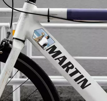 Sticker vélo image personnalisable - TenStickers