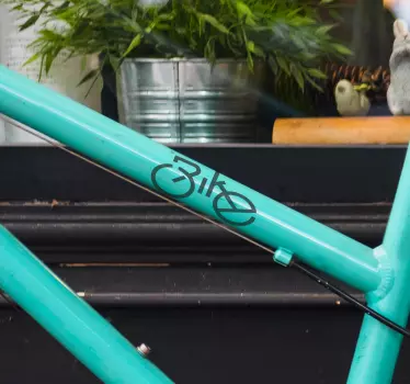 Sticker vélo texte décoratif - TenStickers