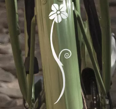 Sticker vélo vagues florales - TenStickers