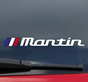 Sticker voiture personnalisé drapeau France rectangle - TenStickers