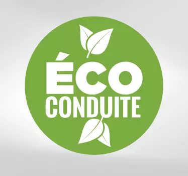Sticker voiture éco conduite - TenStickers