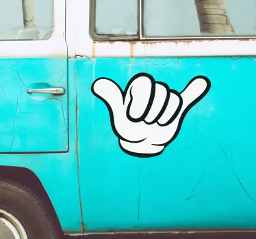 Autocollant pour voiture dessin de main cool - TenStickers