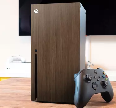 Sticker xbox effet bois foncé - TenStickers