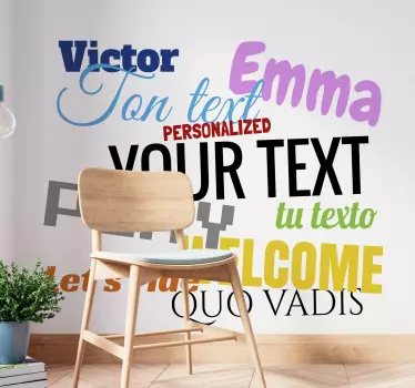 Stickers Textes Personnalisés - TenStickers