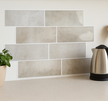 Carrelage adhésif marbre blanc - TenStickers