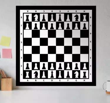 échiquier art mural jeu de décalcomanie - TenStickers