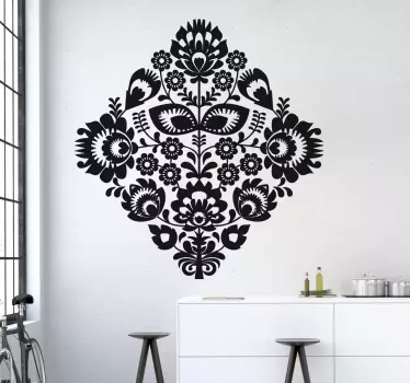 fleurs monochrome - TenStickers