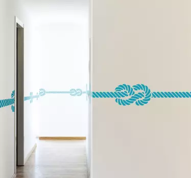 Frise murale adhésive nœuds marins - TenStickers
