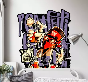 Sticker graffiti street art - TenStickers