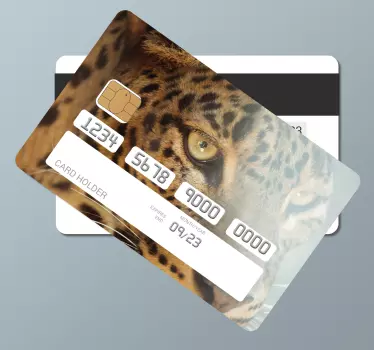 Autocollant carte bancaire léopard - TenStickers
