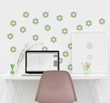 Lot de stickers fleurs - TenStickers