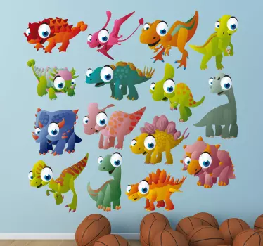 Set de stickers dinosaures - TenStickers