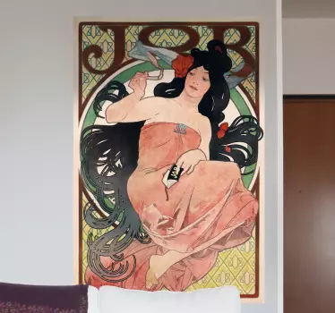 Sticker vintage affiche Art Nouveau - TenStickers