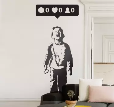 Sticker Banksy zero - TenStickers