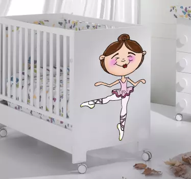 Sticker bébé danseuse de ballet - TenStickers