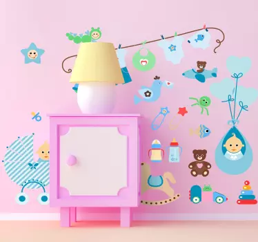 Sticker bebe éléments décor - TenStickers