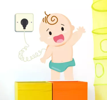 sticker bébé en charge - TenStickers