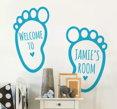 Sticker bébé prénom personnalisable - TenStickers