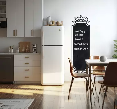 Sticker ardoise cadre vintage tableau noir - TenStickers