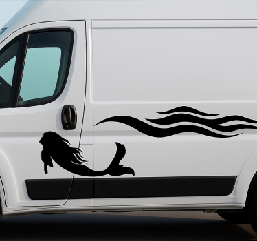 Stickers pour camping car vague de sirène - TenStickers