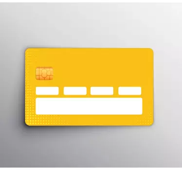 Sticker carte bancaire carte jaune Éclatante - TenStickers