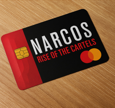Sticker carte bancaire narcos enveloppe mastercard - TenStickers