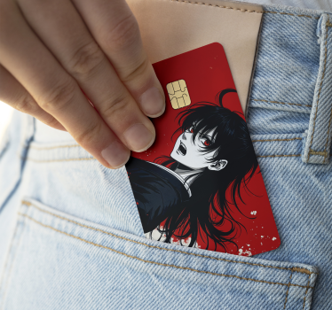Sticker carte bancaire personnage d'anime - TenStickers