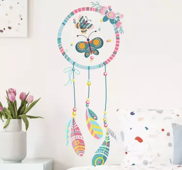 Sticker chambre enfant attrape-rêves vibrant - TenStickers