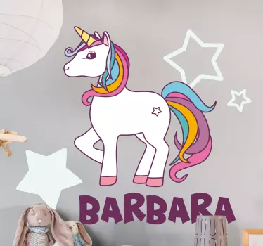 Sticker chambre enfant design de licorne mignon - TenStickers
