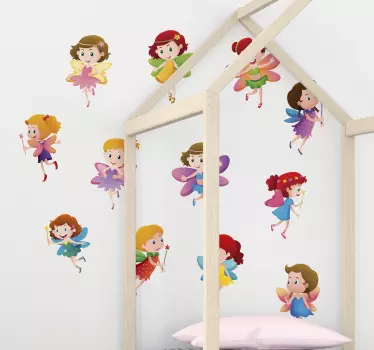 Sticker Maison Dessins de Fées - TenStickers