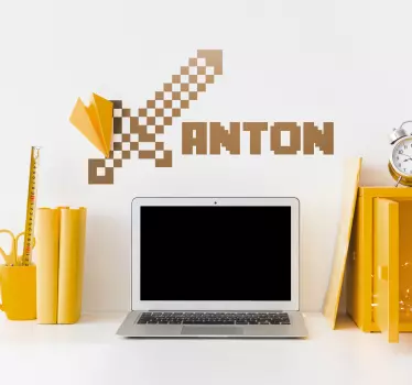 Sticker Maison Minecraft - TenStickers