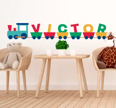 Sticker Maison Texte Prénom - TenStickers