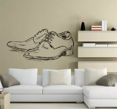 Sticker chaussures homme - TenStickers
