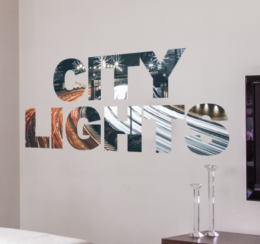sticker city lights - TenStickers