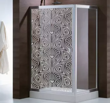 Autocollant Salle de Bain paroi douche Art Nouveau - TenStickers