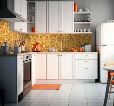 Autocollant crédence petits carreaux - TenStickers