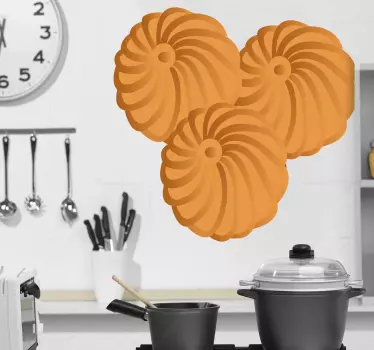 Sticker cuisine biscuits - TenStickers