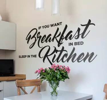Sticker cuisine Breakfast in bed - TenStickers