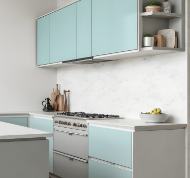 Sticker cuisine conception de couleur bleu mat - TenStickers