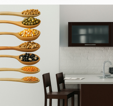 Sticker cuisine cuillères en bois - TenStickers
