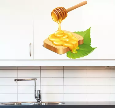 Sticker cuisine pain miel - TenStickers