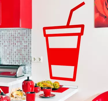 Sticker cuisine pictogramme boisson - TenStickers