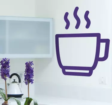 Sticker cuisine pictogramme café - TenStickers