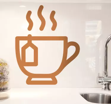 Sticker cuisine pictogramme infusion - TenStickers