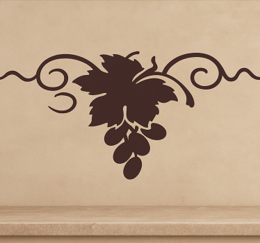 Sticker cuisine raisins monochromes - TenStickers