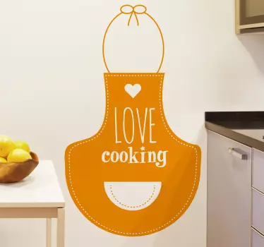 Sticker cuisine tablier - TenStickers